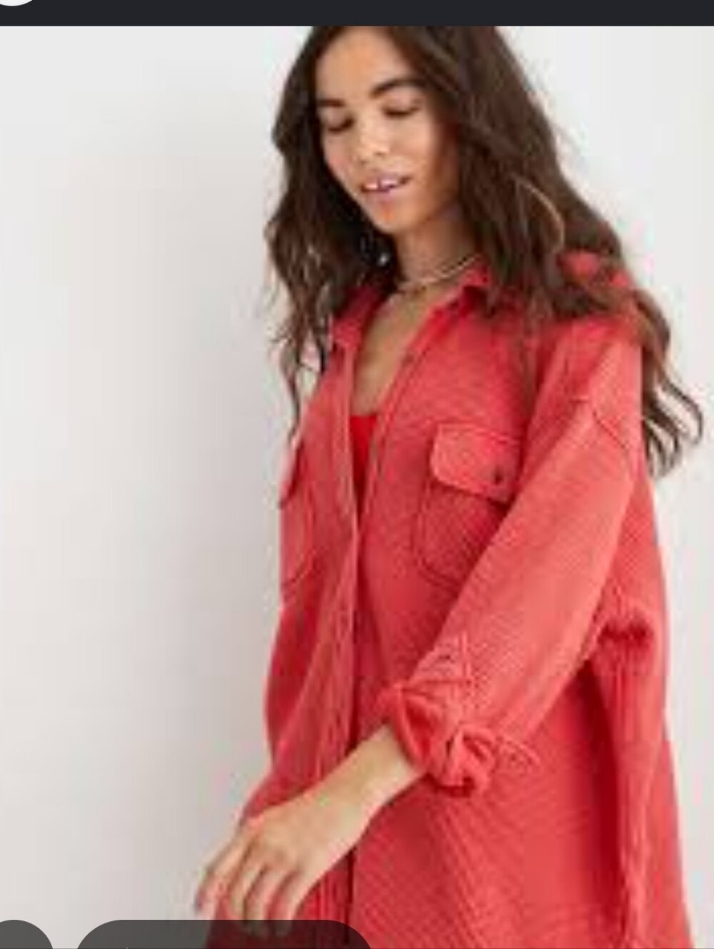 Aerie LumberJane Thermal Oversized Shirt Size Medium - Picture 4 of 10